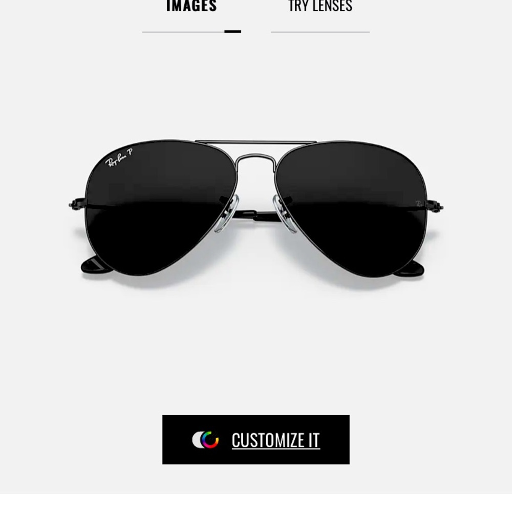 EUC Ray-Ban Aviator Sunglasses Total Black Edition
